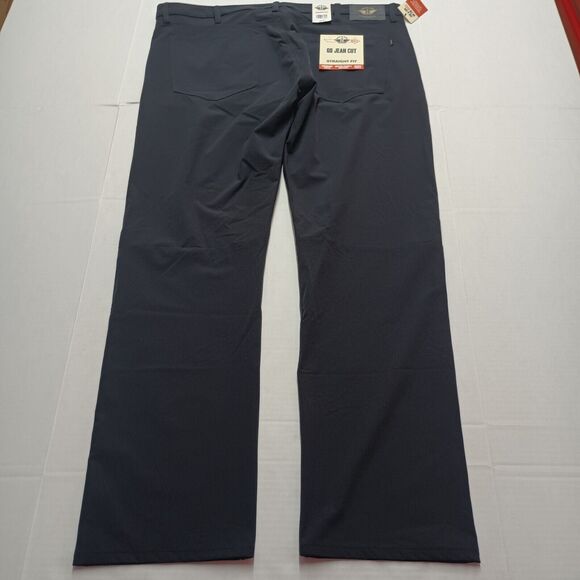 Dockers Pants Men's 40x32 Black Go Jean Cut Straight Fit Performance Stretch - Picture 8 of 9